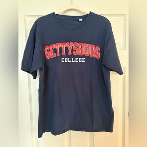 Soft Navy Gettysburg College T-Shirt Medium
